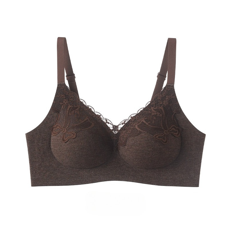 Wirefree Bra Comfort - Sutiã de renda canelada, sem aros,