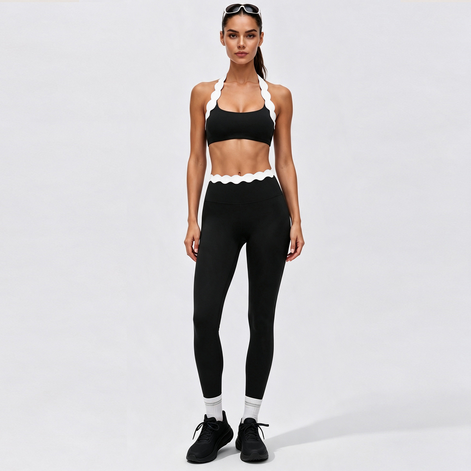 Conjunto de Yoga Feminino de 2 - Lace Bralette Set avaliação e preço
