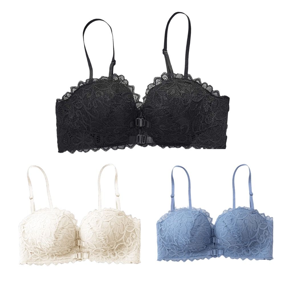 Sutiã de Renda com Decote V Pr - Wirefree Bra Comfort avaliação e preço