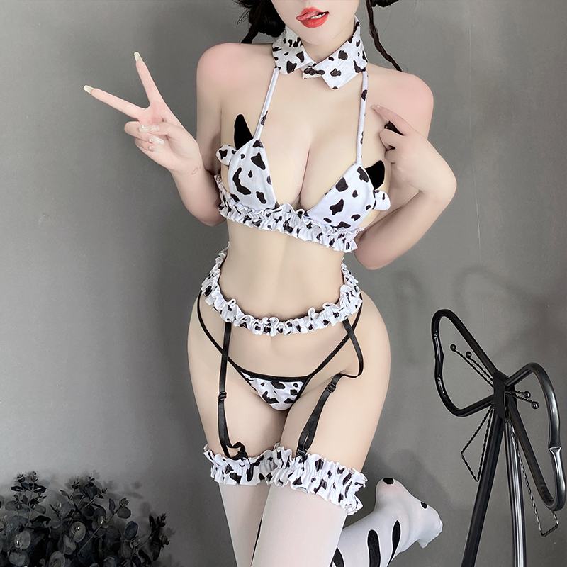 Fantasias Anime de Vaca para M - Lace Bralette Set avaliação e preço